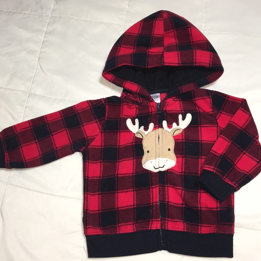 Carter’s zip up sweater 9 months - Picture 1 of 5